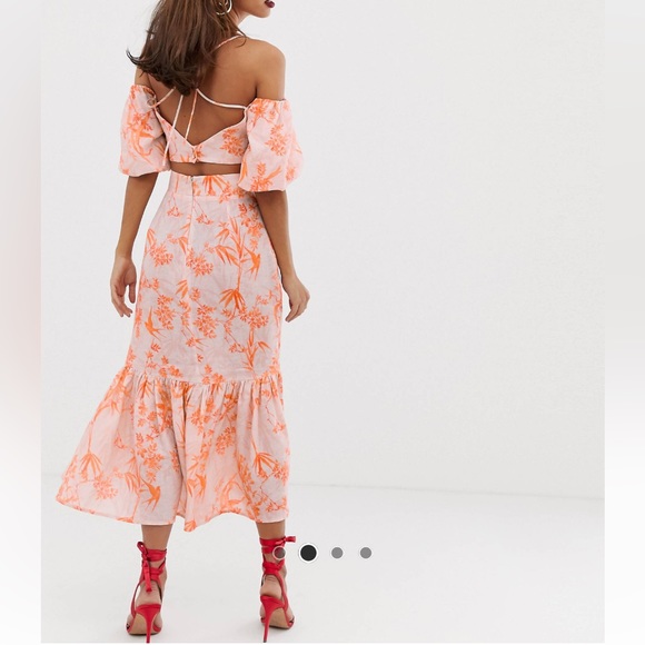 ASOS Edition Linen Midi Skirt - Picture 3 of 7